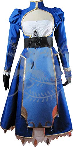 Fate Stay Night Saber Cosplay Costume - Anime Holy Grail War Outfit for Halloween, Conventions & Cosplay Events