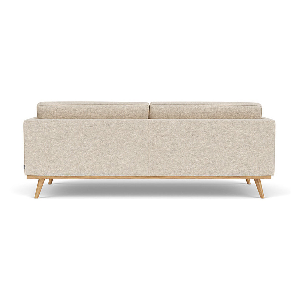 Johan Boucle 3 Seater Sofa - Modern Upholstered Fabric Couch for Living Room, Lounge & Apartment - Comfortable Mid-Century Style Sectional Sofa with Soft Boucle Fabric