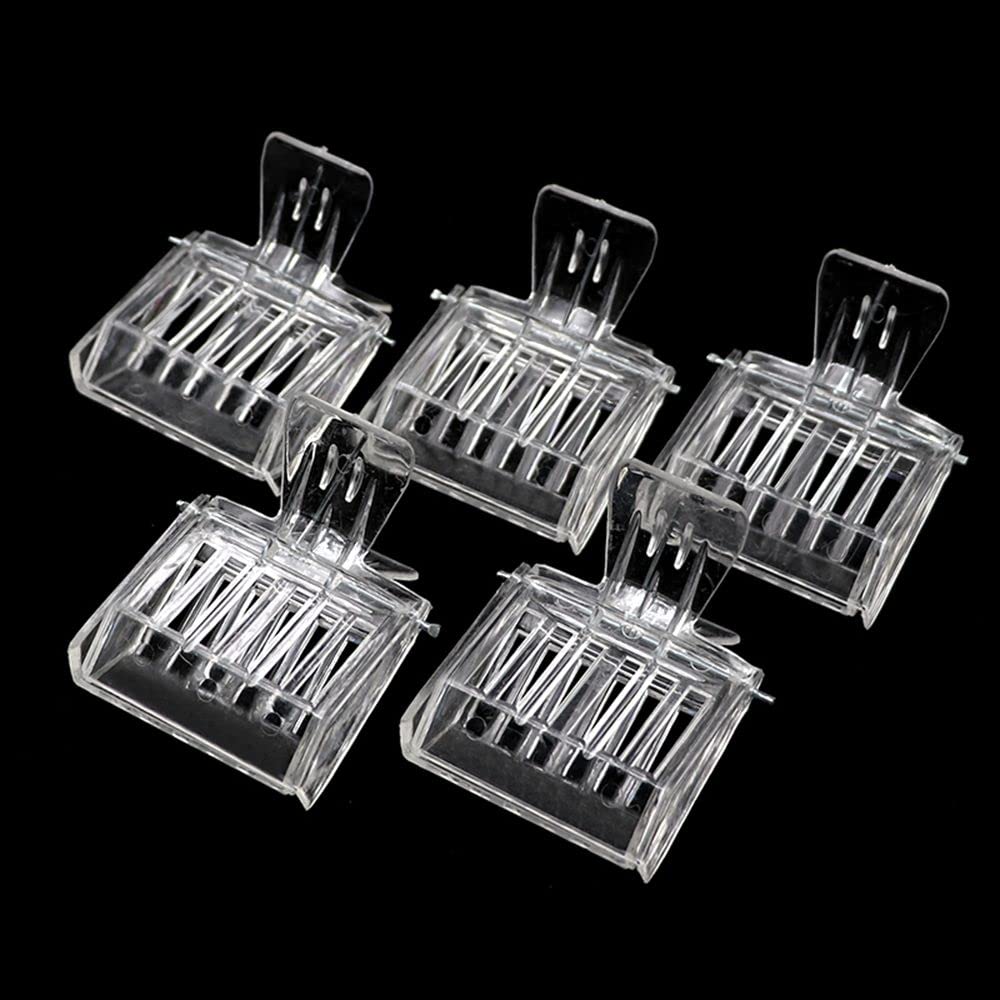 DFER 5-Piece Plastic Queen Bee Catcher Clips Set - Beekeeping Tools for Safe Queen Bee Transfer & Cage Management | Ideal for Hive Maintenance, Beekeepers & Apiary Use