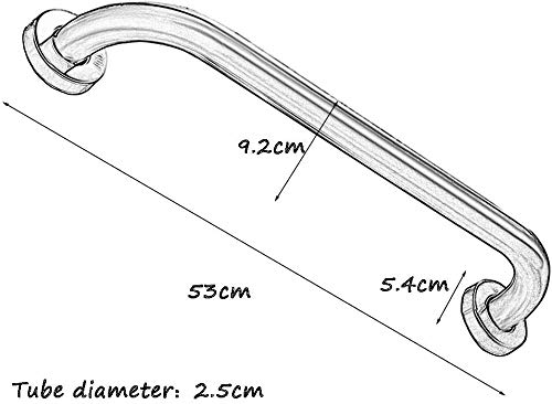 304 Stainless Steel Bathroom Safety Handle - Non-Slip Towel Rail & Armrest for Elderly & Pregnant Women | ADA Compliant Grab Bar for Toilet, Shower & Bathtub Safety (Ideal for Seniors & Accessibility Needs)