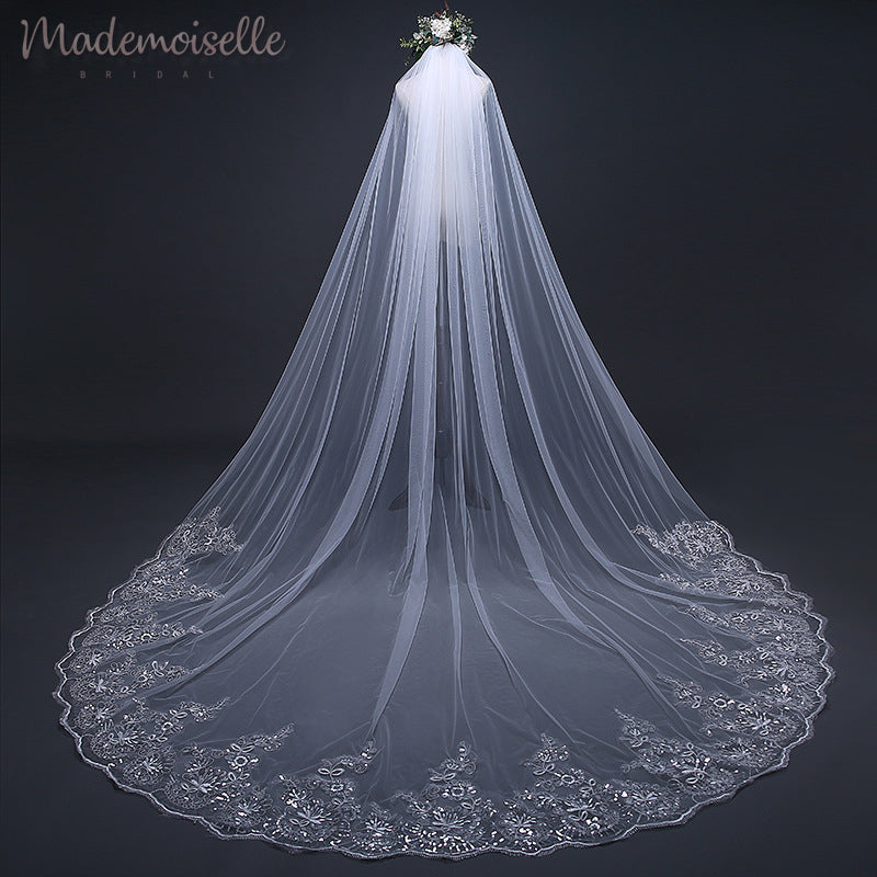 Dalisay Veil - Elegant Bridal Wedding Veil for Women | Perfect for Church Ceremony, Photoshoot & Special Occasions