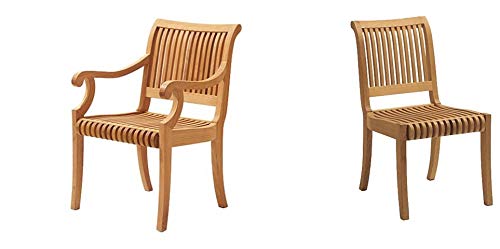 Premium 12-Piece Teak Wood Dining Set with 118