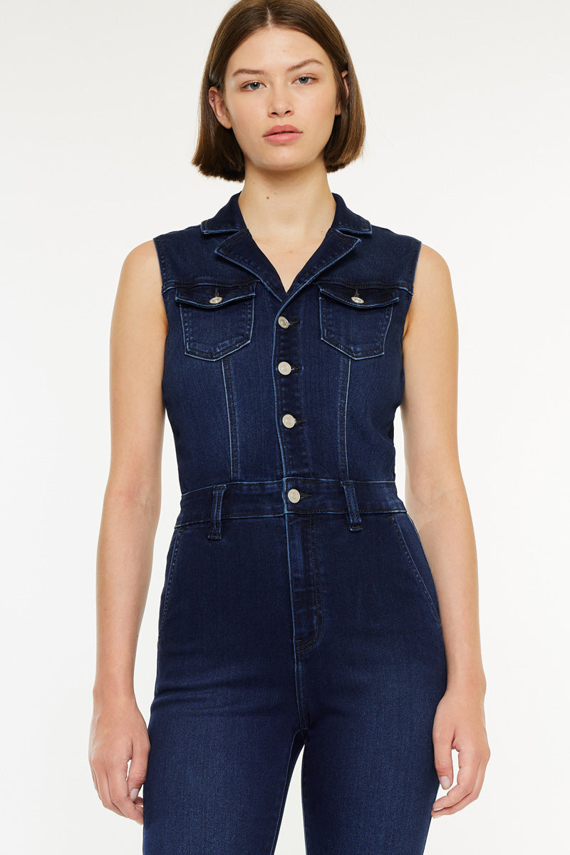 Fawn Super Flare Jumpsuit for Women - Trendy High Waisted Wide Leg Romper with Pockets | Perfect for Casual Outfits, Date Nights & Summer Vacations