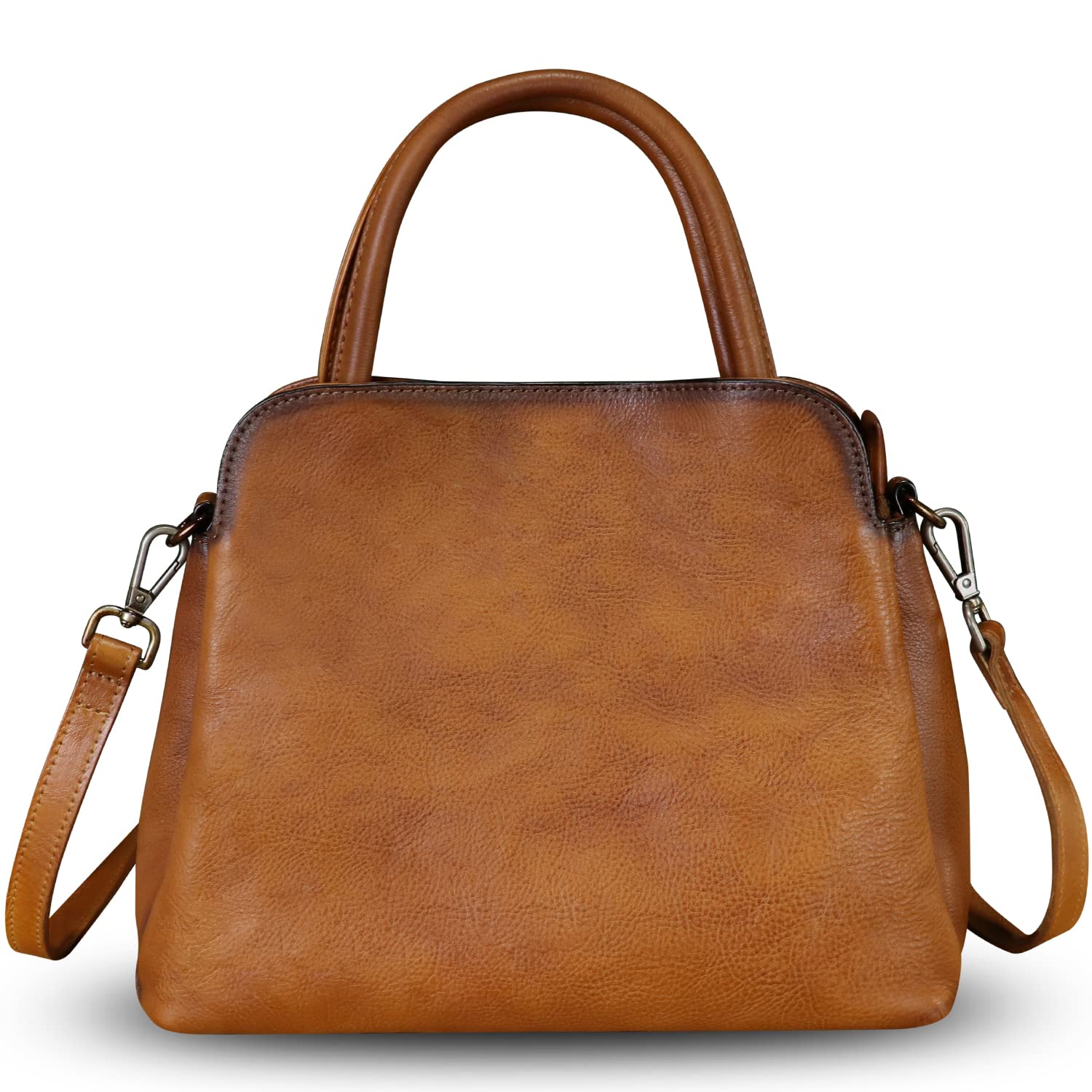 Genuine Leather Satchel Purse for Women - Vintage Handmade Top Handle Handbag, Designer Crossbody Bag | Perfect for Work, Travel & Everyday Use