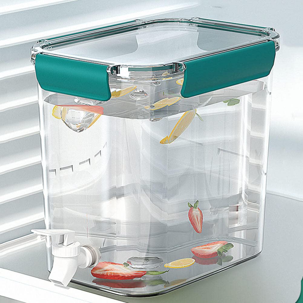 ACGrade 3.5L Large Capacity Cold Water Dispenser with Tap & Lid - Refrigerator Pitcher for Iced Tea, Lemonade & Fruit Infusions | Perfect for Parties, BBQs & Office Use