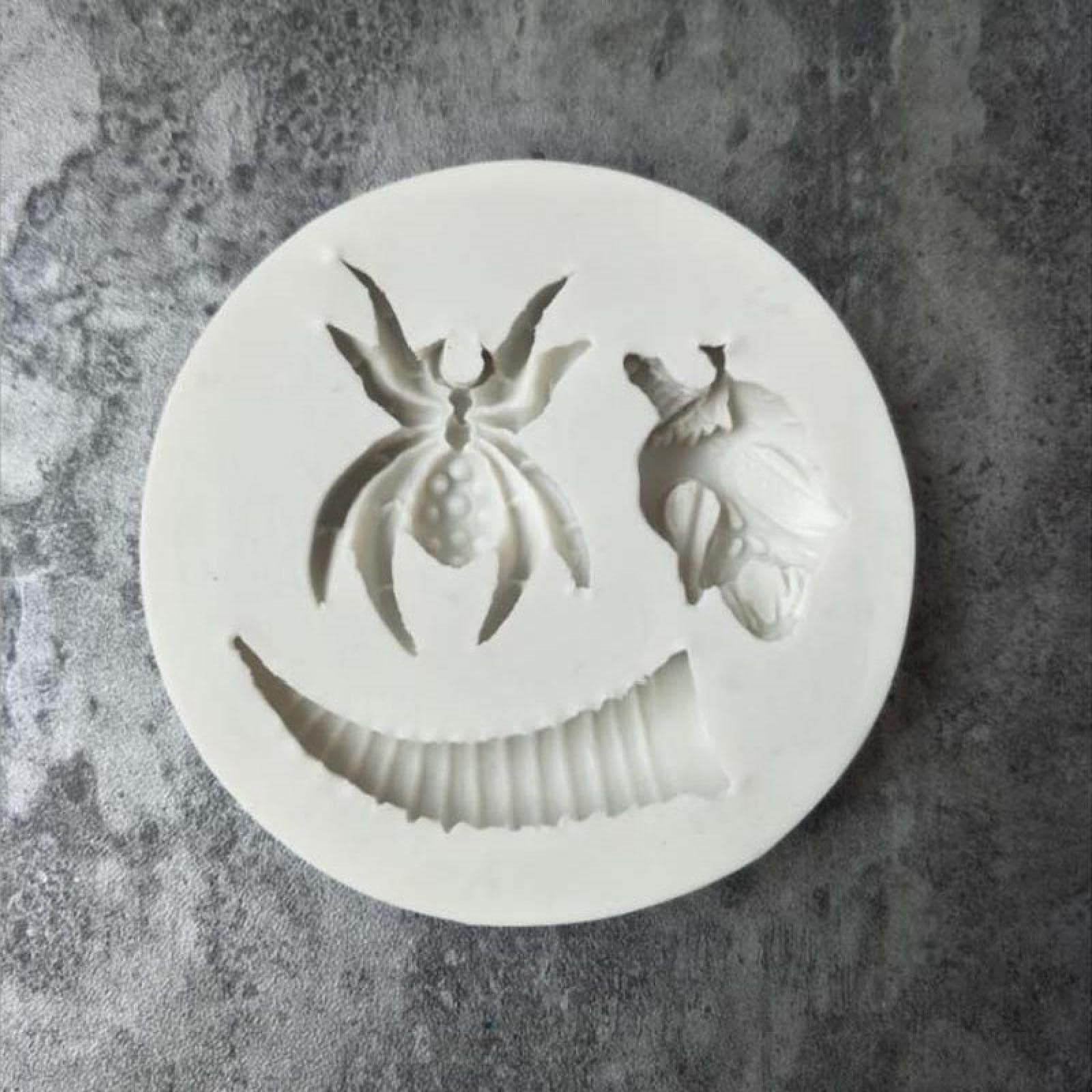 Spider Horn Chocolate Molds for Cake Decorating - DIY Fondant & Baking Molds for Halloween, Birthday Parties & Special Events
