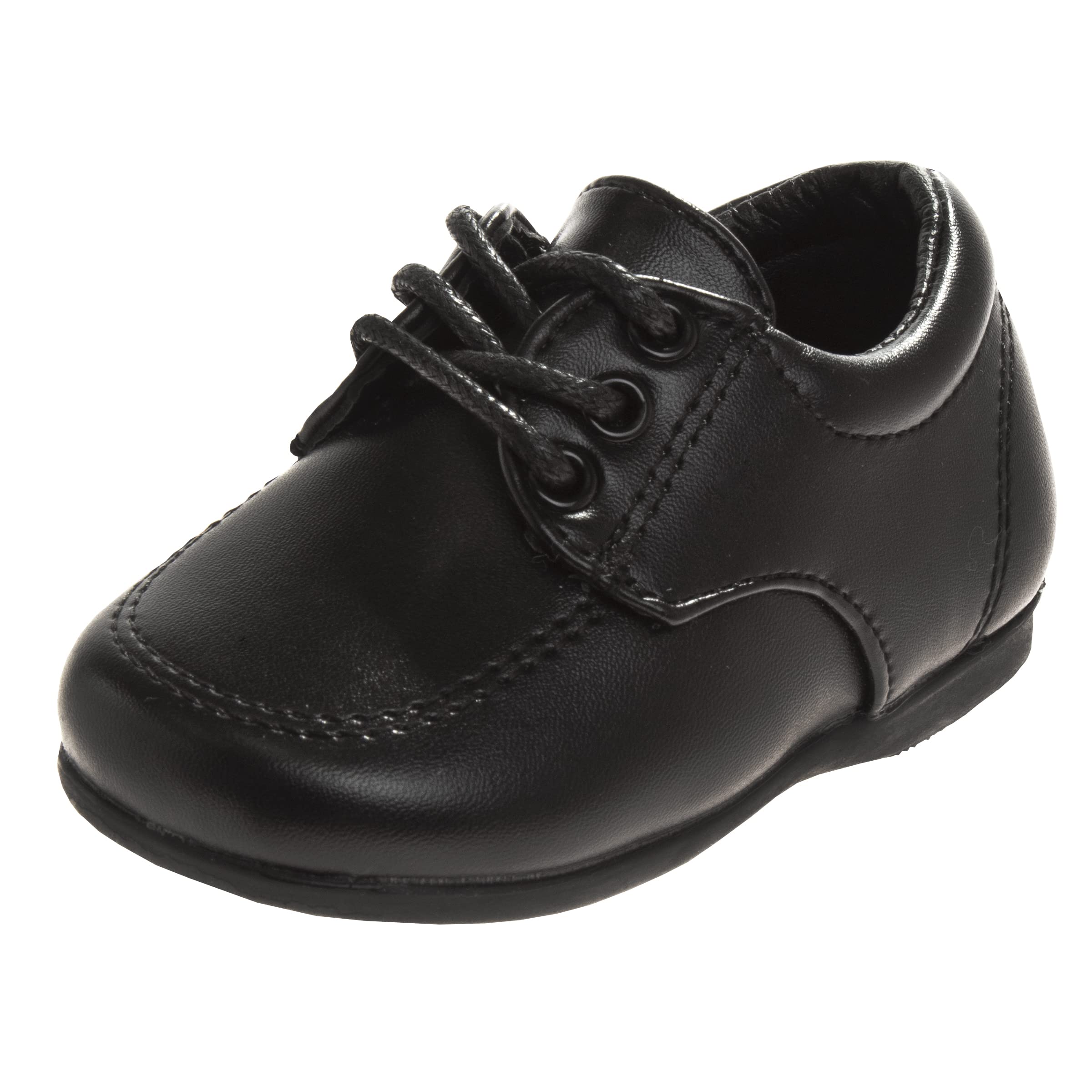 Josmo Baby Boys' Dress Shoes - Casual Leatherette Derby Walking Shoes for Infant & Toddler | Perfect for Weddings, Parties & Special Occasions