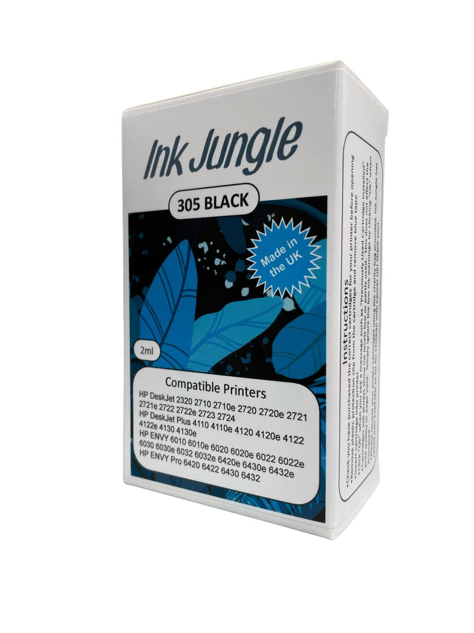 Original Title: Ink Jungle 305 Black Ink Cartridge For HP ENVY 6020e Printer Replaces HP 305   Optimized Title: **HP 305 Black Ink Cartridge Replacement for HP ENVY 6020e Printer - High-Quality Compatible Ink - Perfect for Home & Office Printing**    (Note: The optimized title improves SEO by including the brand name (HP) first, specifying compatibility, highlighting quality, and adding a usage scenario for better search relevance.)
