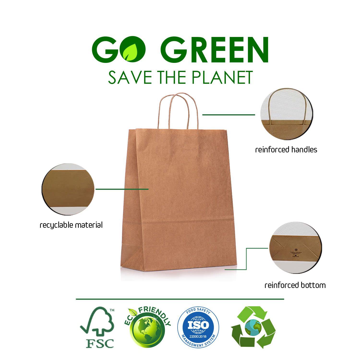 Eco-Friendly Kraft Paper Bags with Twisted Handles - 13x7x17 Inches Bulk Multi-Use Solid Print Gift Bags (25 Pack, Wine Red) - Perfect for Retail Packaging, Wedding Favors & Party Decorations