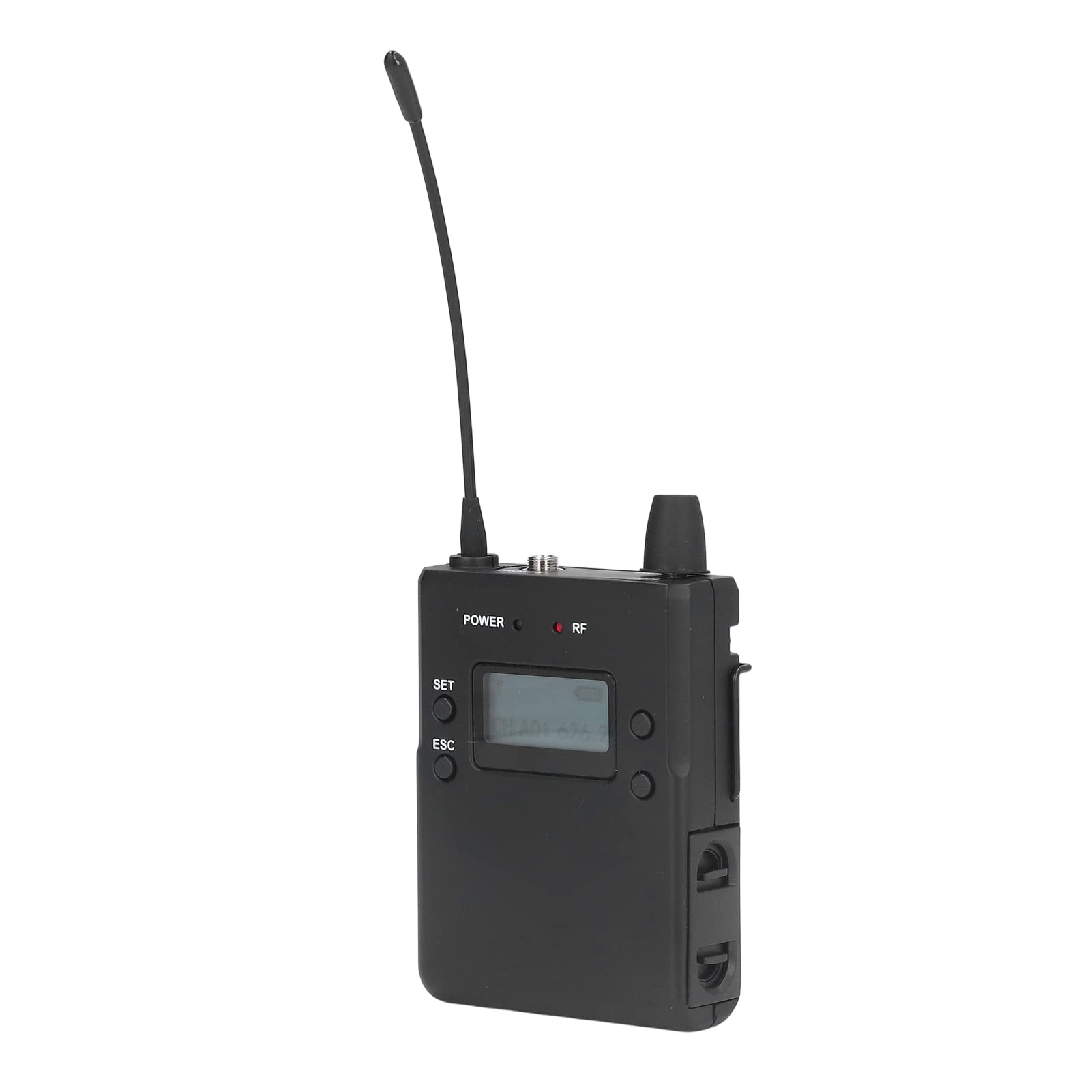 Gaeirt Stage Earphone Monitor Receiver - 626 to 662MHz Wireless In-Ear Monitor System for Musicians & Performers | Lightweight Bodypack Design for Live Concerts, Broadcasting & Stage Performances