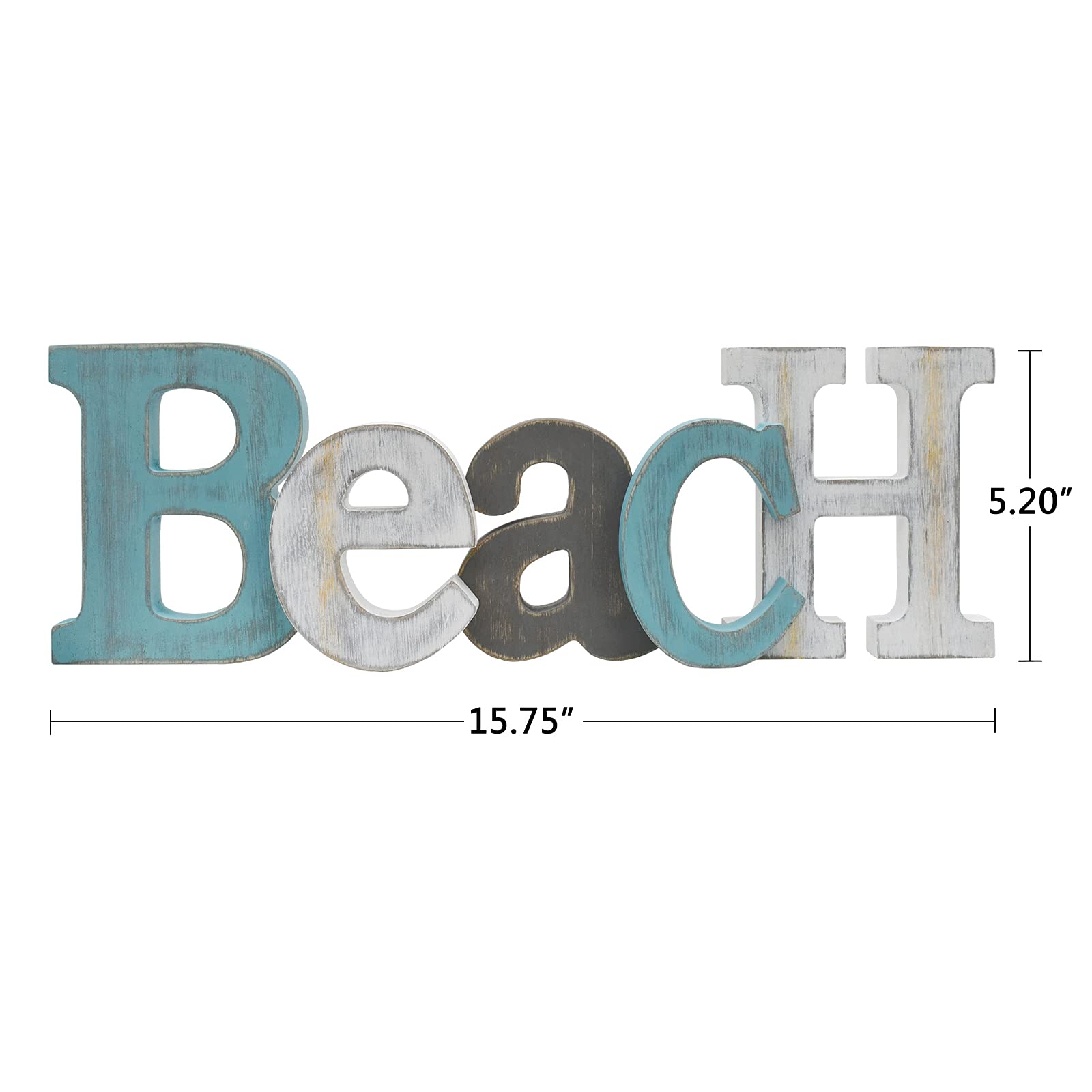 Rustic Wooden Home Sign Wall Decor - Farmhouse Style Hanging Wood Block Letters for Living Room, Bedroom, or Beach House Decoration | Perfect for Housewarming Gifts & Cozy Home Accents