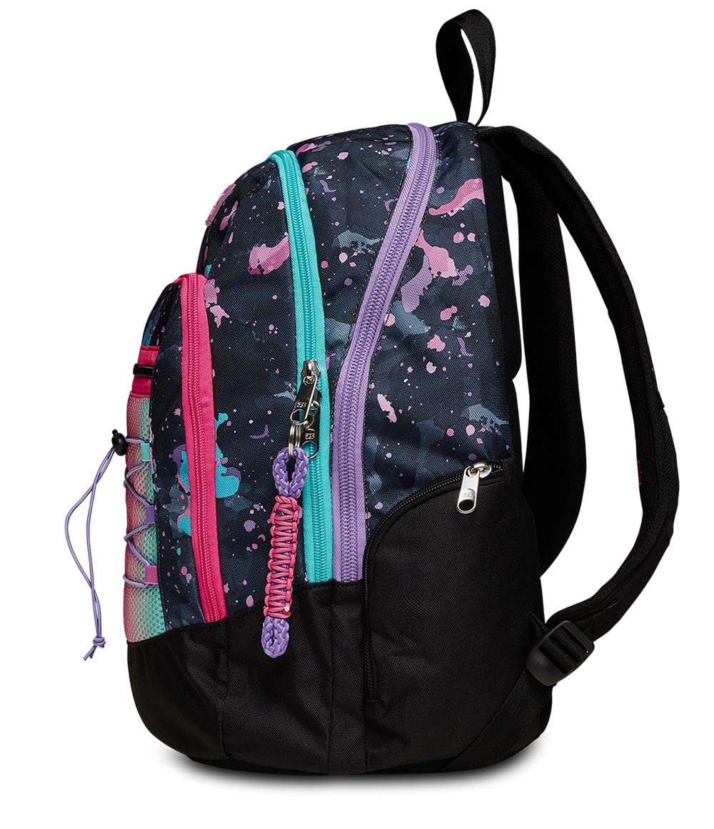 Seven School Backpack - Double Compartment Laptop & Bottle Pocket - Unisex Kids & Teens for School & Travel
