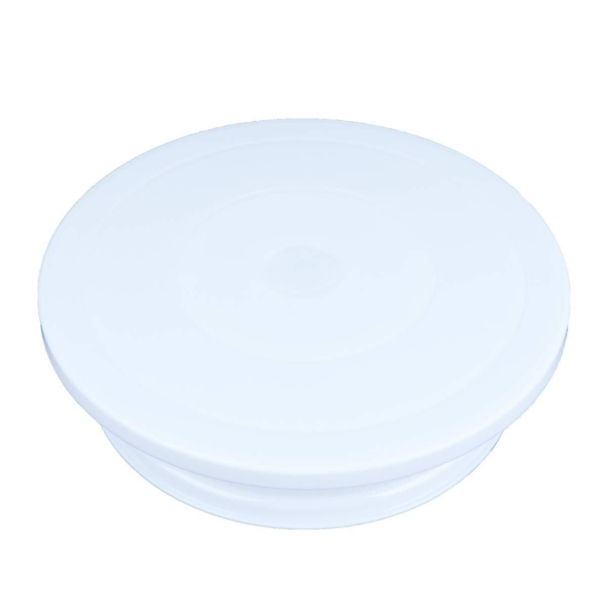 DOITOOL 12-Inch Rotary Cake Stand - 360° Revolving Cake Turntable for Decorating, Baking & Serving - Durable Stainless Steel Base for Smooth Rotation - Perfect for Birthday, Wedding & Party Cakes