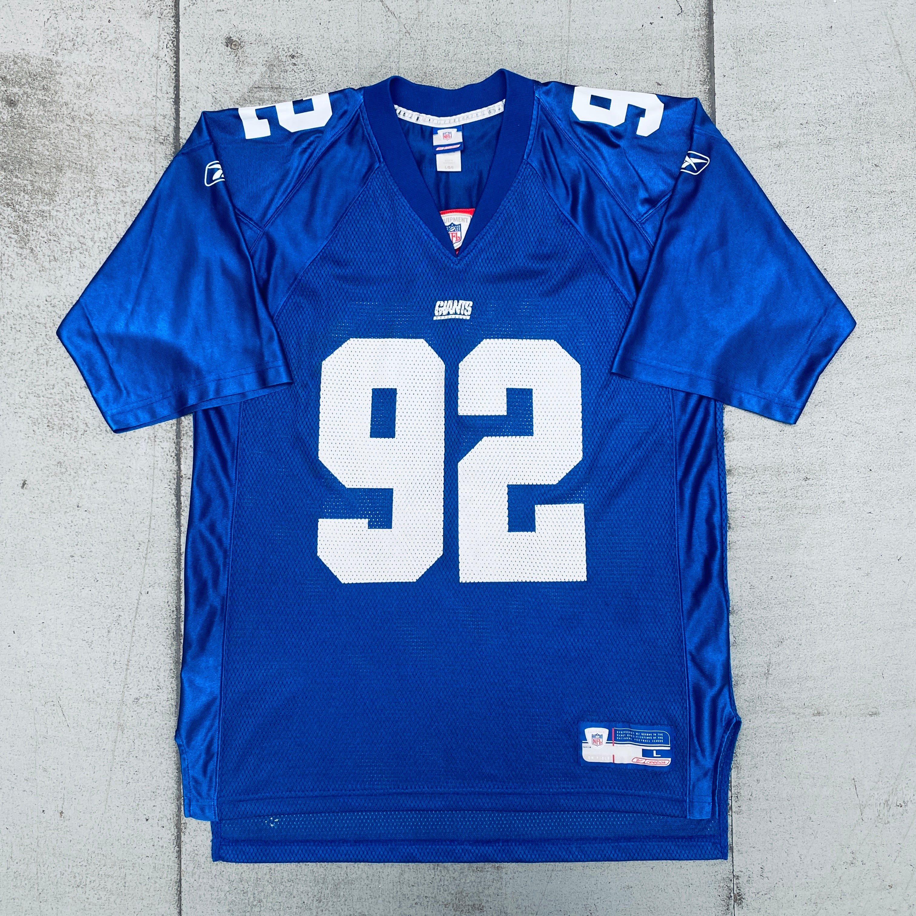Authentic New York Giants Michael Strahan 2003/04 Replica Jersey (Large) - Perfect for NFL Games, Fan Events & Sports Memorabilia Collection