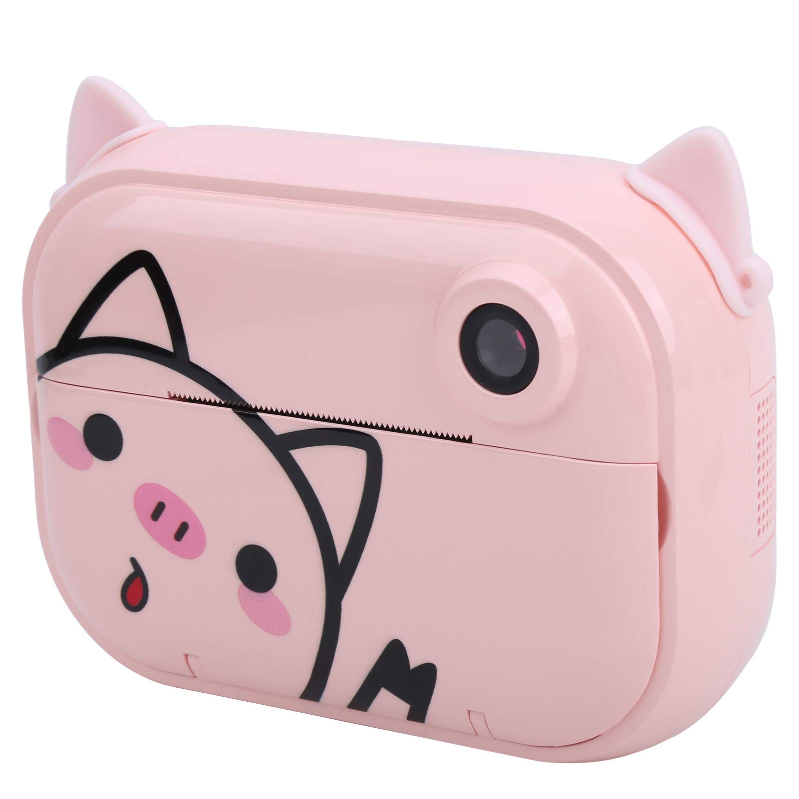 Portable Print Camera with Timer - Compact & Lightweight Thermal Paper Camera Printer for Kids, Travel, Home & Gifts (Piggy Design) - Perfect for Birthday Parties, Travel Souvenirs & Instant Photo Fun
