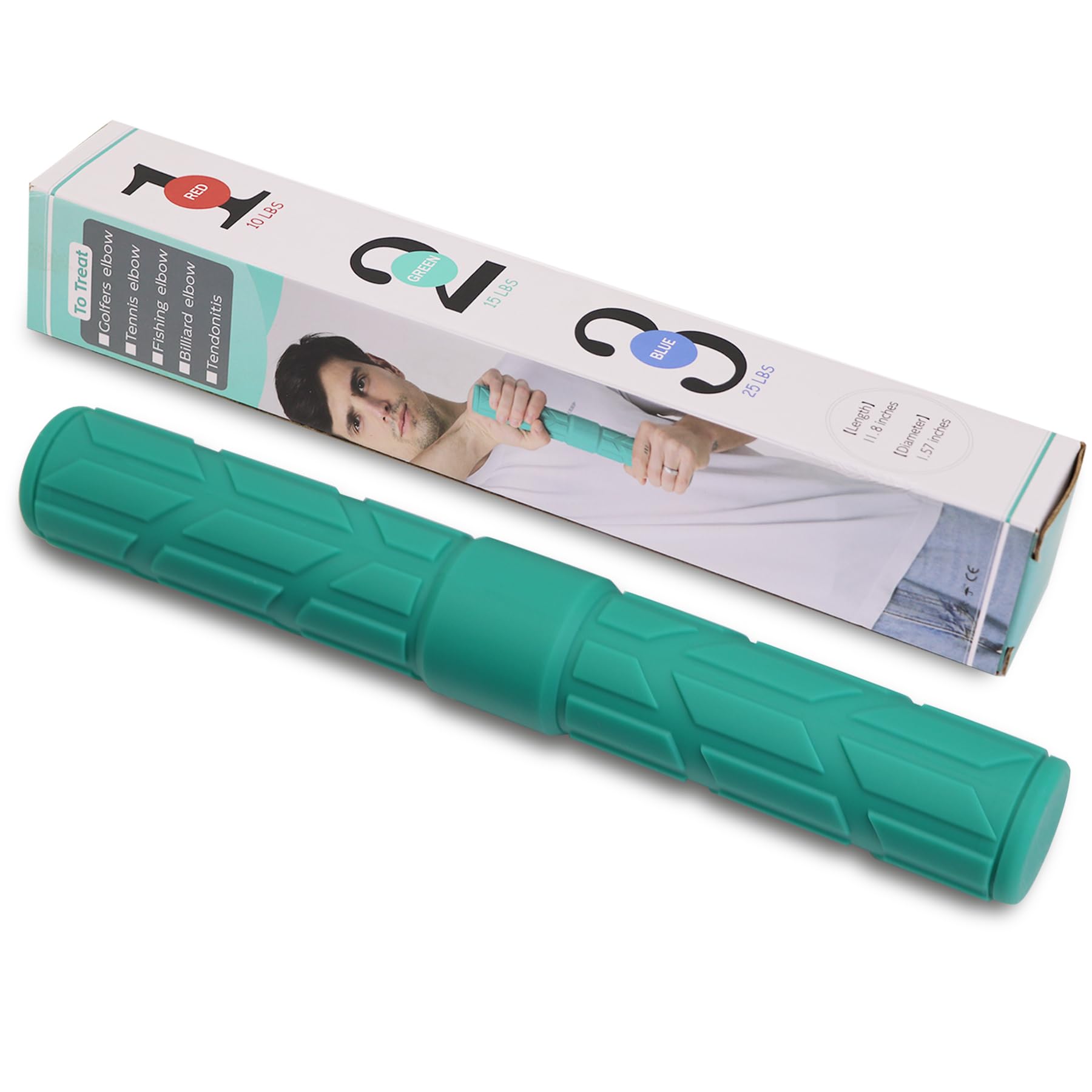 Flex Therapy Bar for Physical Therapy & Pain Relief - Resistance Bar for Tendonitis, Tennis Elbow, Golfer's Elbow, Wrist & Forearm Pain - Hand Therapy Tool for Rehabilitation & Strength Training at Home or Gym