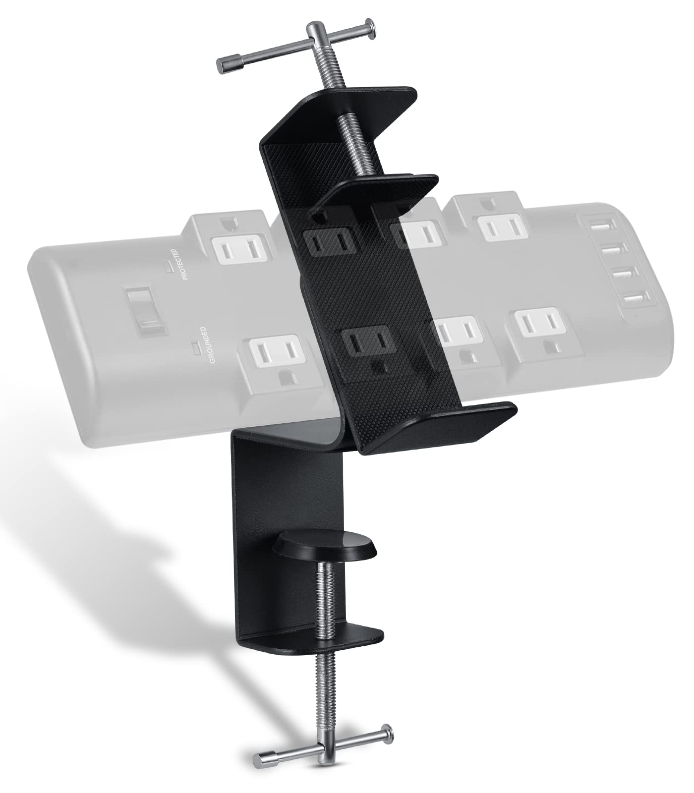 AWOKE Adjustable Power Strip Clamp Mount - Universal Desk Organizer for Power Strips (1.6