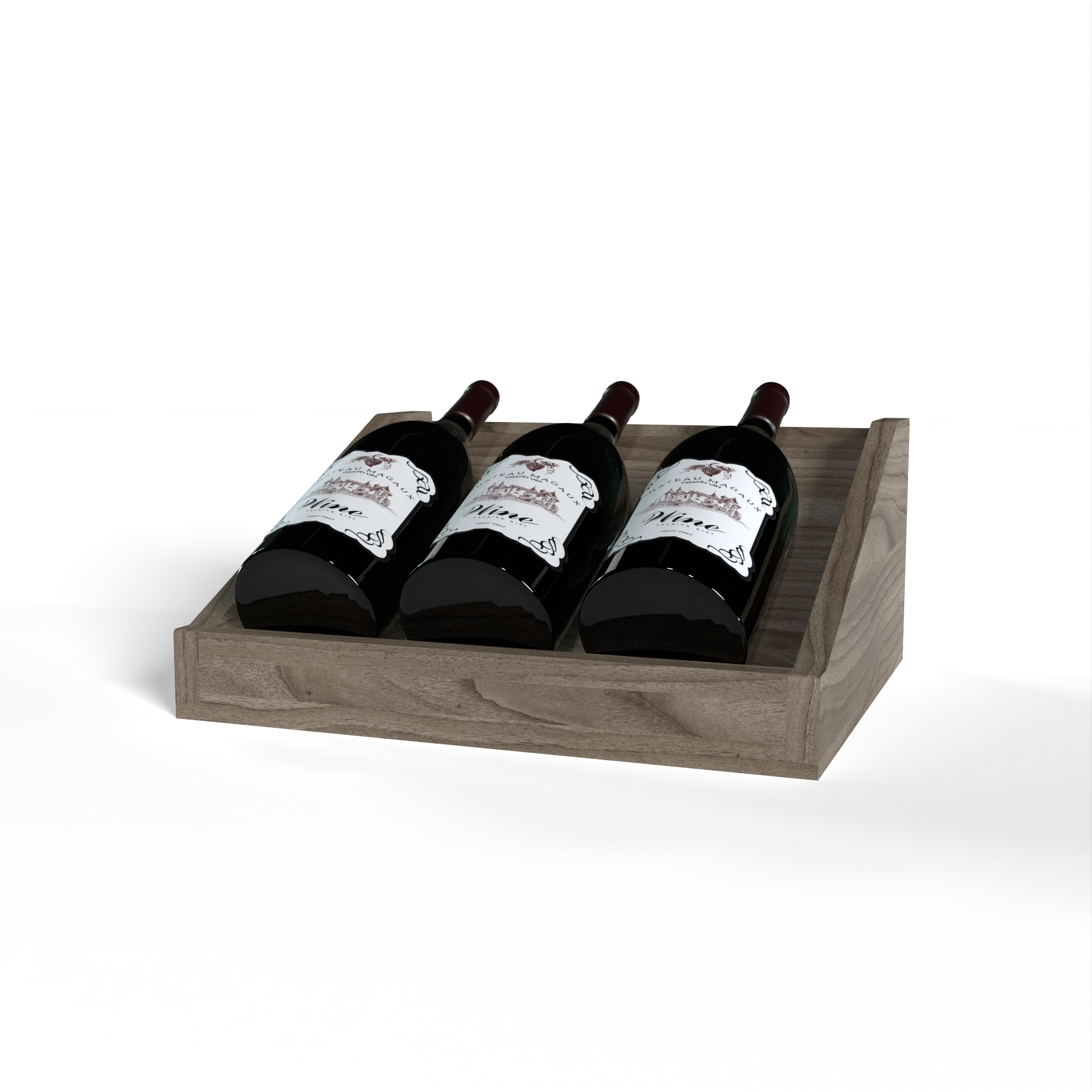 GrandCellar™ 3 Column Full Depth Magnum Wine Display Top - Premium Wine Rack for Cellar Organization & Wine Collection Display (Holds 7 Bottles) - Perfect for Home Wine Cellars, Restaurants, and Wine Shops