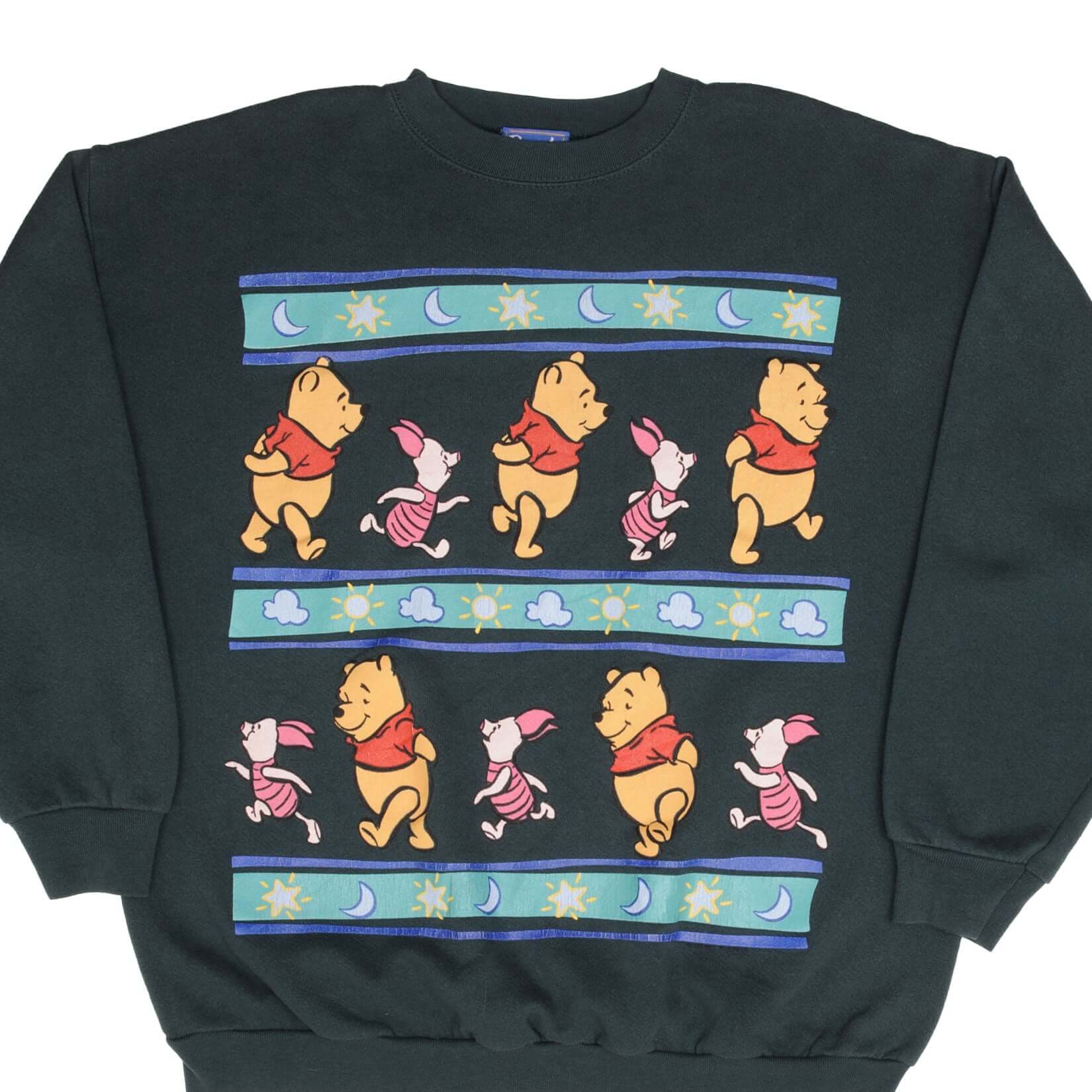 Vintage Disney Winnie the Pooh & Piglet 1990s Sweatshirt Size XL - Made in USA - Casual Retro Style for Disney Fans & Collectors