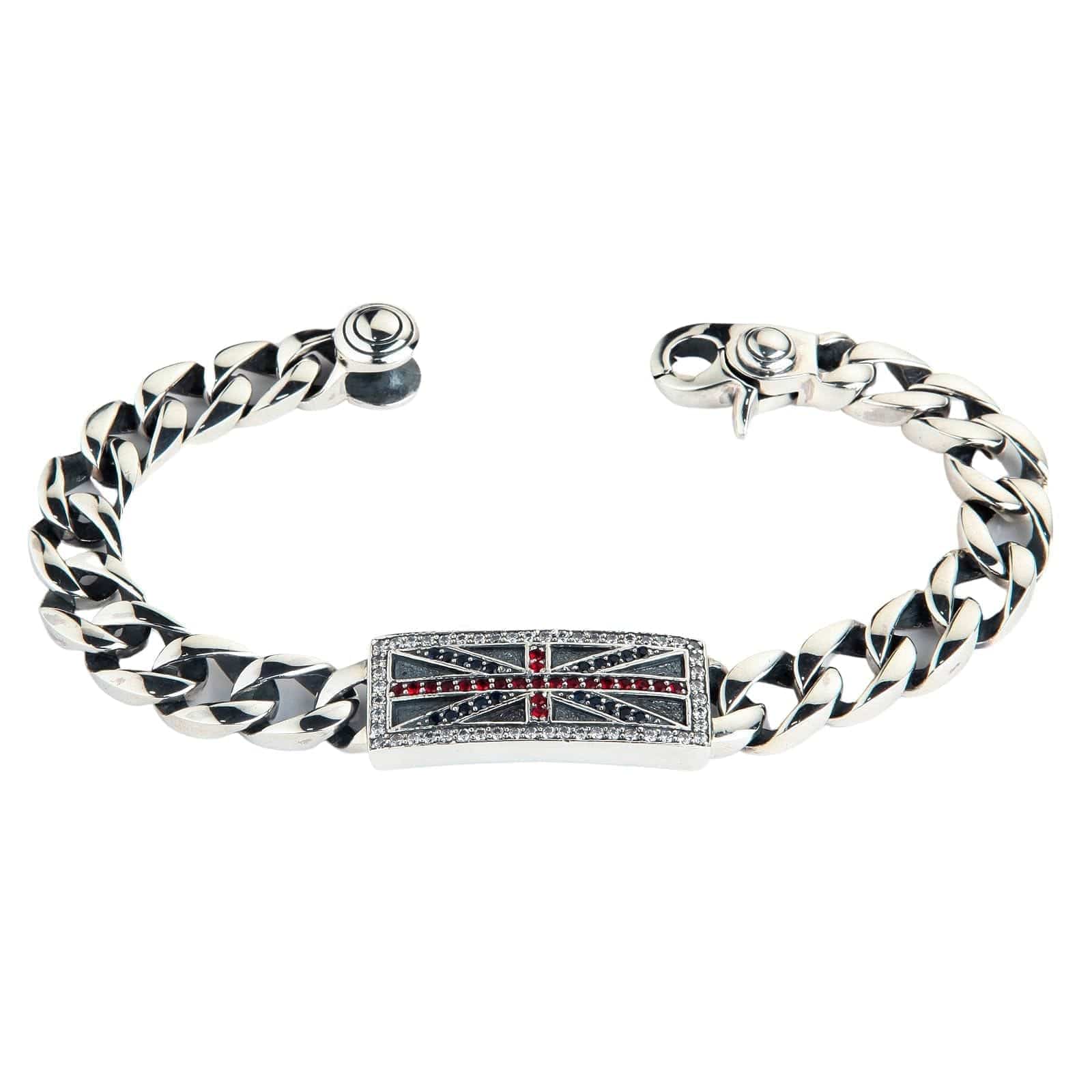 925 Sterling Silver Men's Gemstone Bracelet - Handmade Adjustable Beaded Bracelet for Men, Perfect for Gifts, Meditation & Everyday Wear