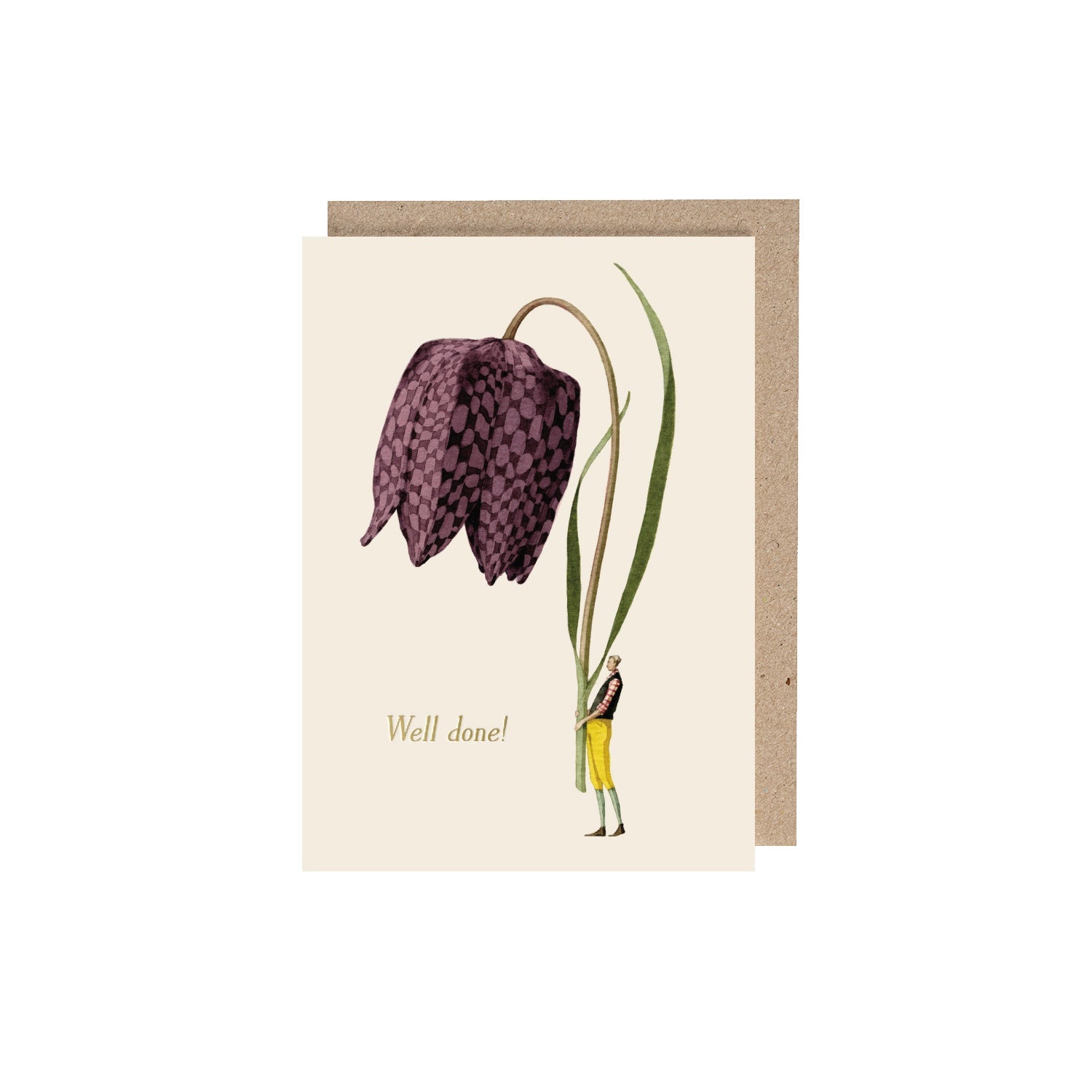 Beautiful Fritillary Flower Greeting Card - Perfect for Birthdays, Thank You Notes & Special Occasions