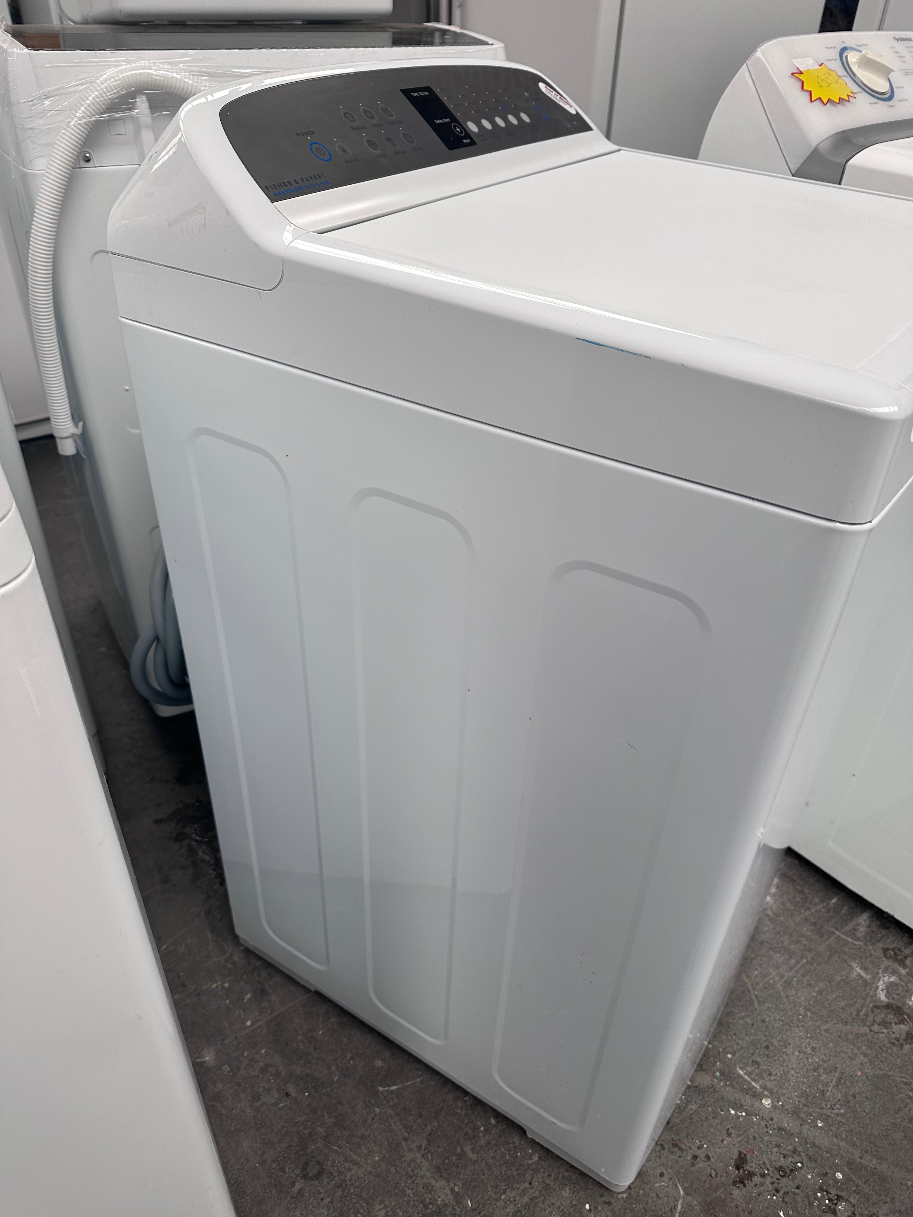 Refurbished Fisher & Paykel WashSmart Eco 8.5kg Top Load Washing Machine - Energy Efficient Laundry Solution for Small Homes & Apartments