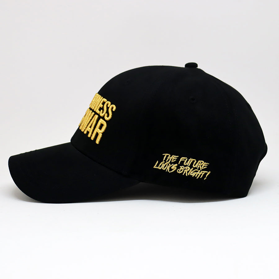 Business is War Gold and Black Snapback Hat - Stylish Adjustable Cap for Men & Women - Perfect for Streetwear, Hip Hop Fashion, and Casual Outfits