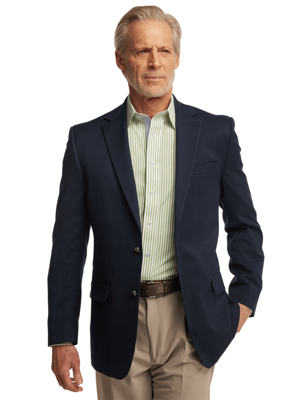 Stylish Navy Travel Blazer for Men & Women - Wrinkle-Resistant Comfort for Business Trips & Commuting