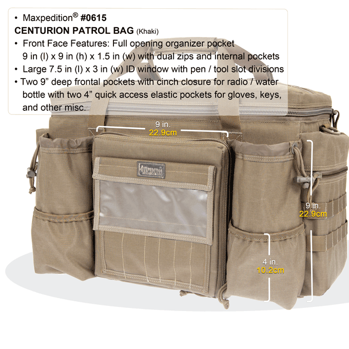 Centurion Patrol Bag - Durable Tactical Backpack for Military, Hiking & Outdoor Adventures | Waterproof & Spacious Gear Storage