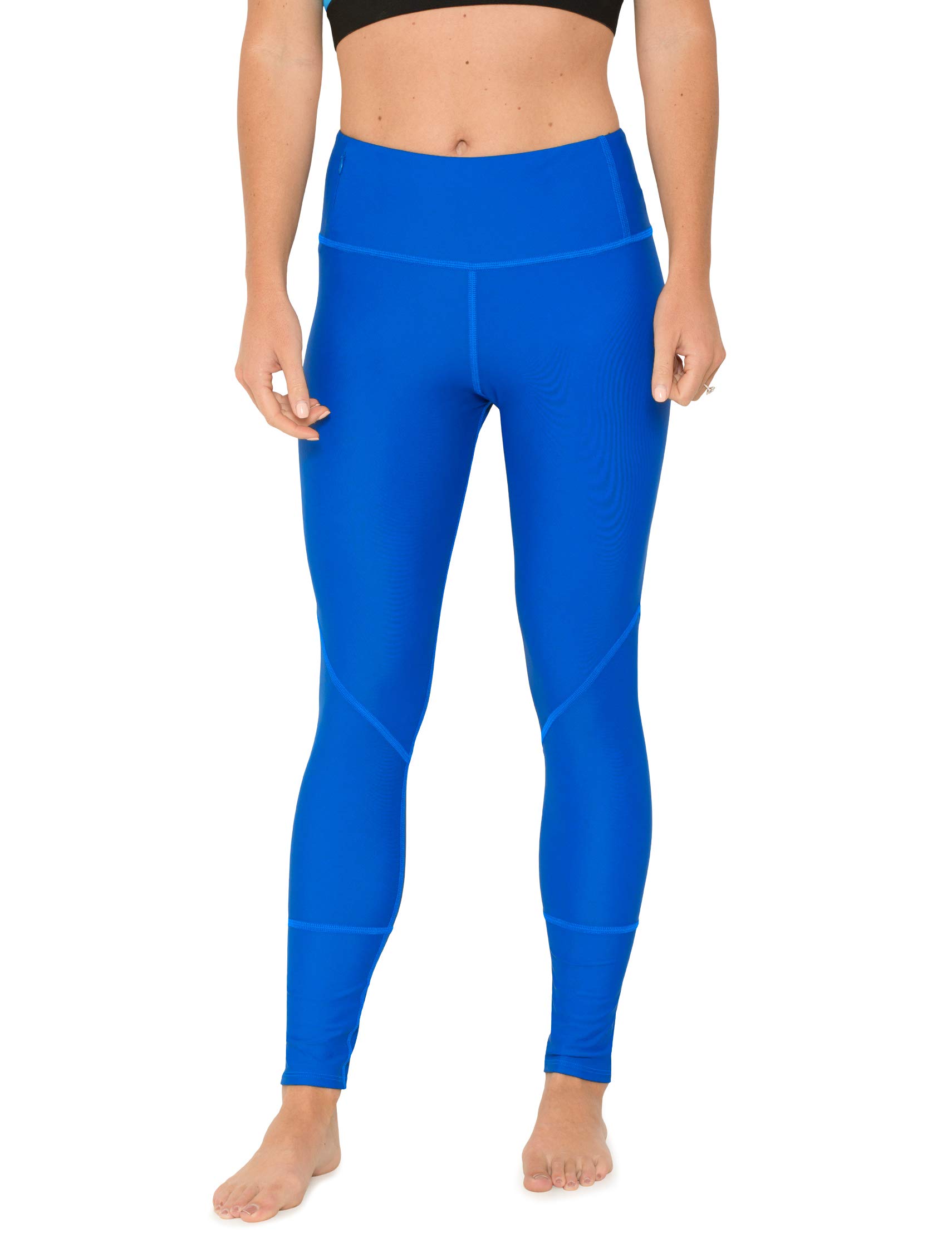 Tuga Women's High Waist Swim Leggings - UPF 50+ Sun Protection Swimwear - Quick Dry & Chlorine Resistant - Made in USA - Perfect for Surfing, Yoga & Beach Activities