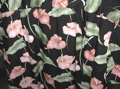 Anthurium Garden Women's Hawaiian Aloha Capri Pants - Tropical Floral Print Cropped Pants for Beach Vacation & Summer Outfits