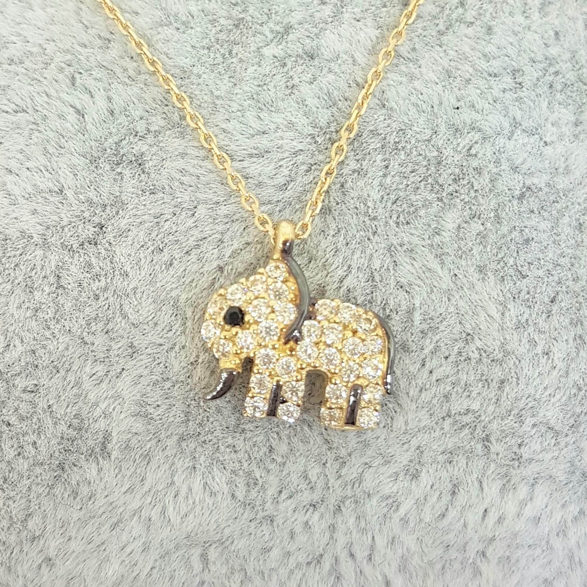 14K Solid Gold Elephant Pendant Necklace for Women - Elegant Jewelry Gift for Birthday, Anniversary & Valentine's Day | Spiritual Good Luck Charm | Perfect Present for Girlfriend, Wife & Daughter | Ideal for Everyday Wear, Special Occasions & Gift Giving