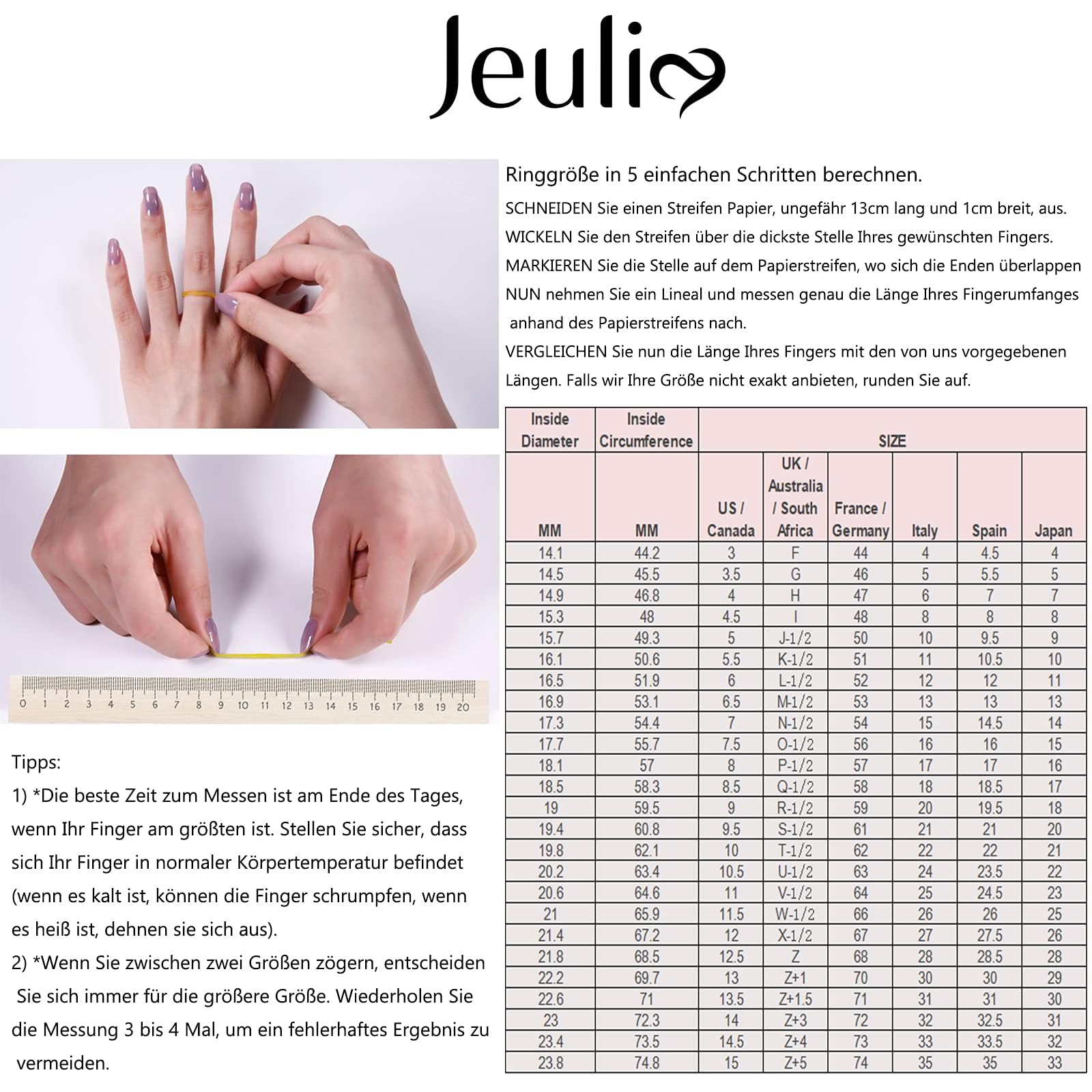 Jeulia 3 Carat CZ Solitaire Halo Engagement Ring Set - Milgrain Heart Cut Sterling Silver Wedding Band for Women | Perfect for Proposals, Anniversaries & Bridal Jewelry Collections