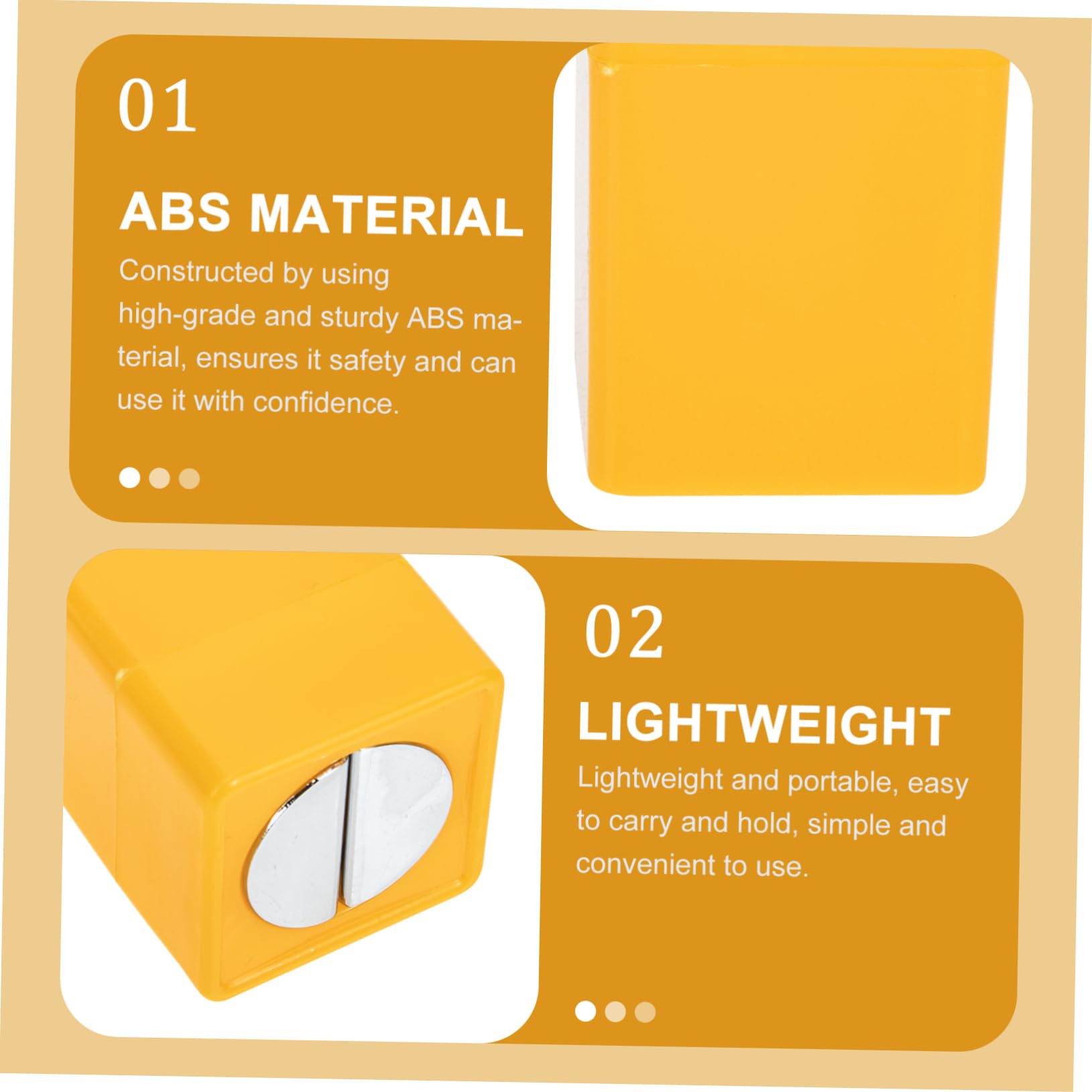 Eco-Friendly Razor Blade Disposal Box - Safe & Secure Razor Blade Recycling Container for Home & Salon Use | Yellow ABS Plastic | Perfect for Bathroom, Salon, or Travel Blade Storage