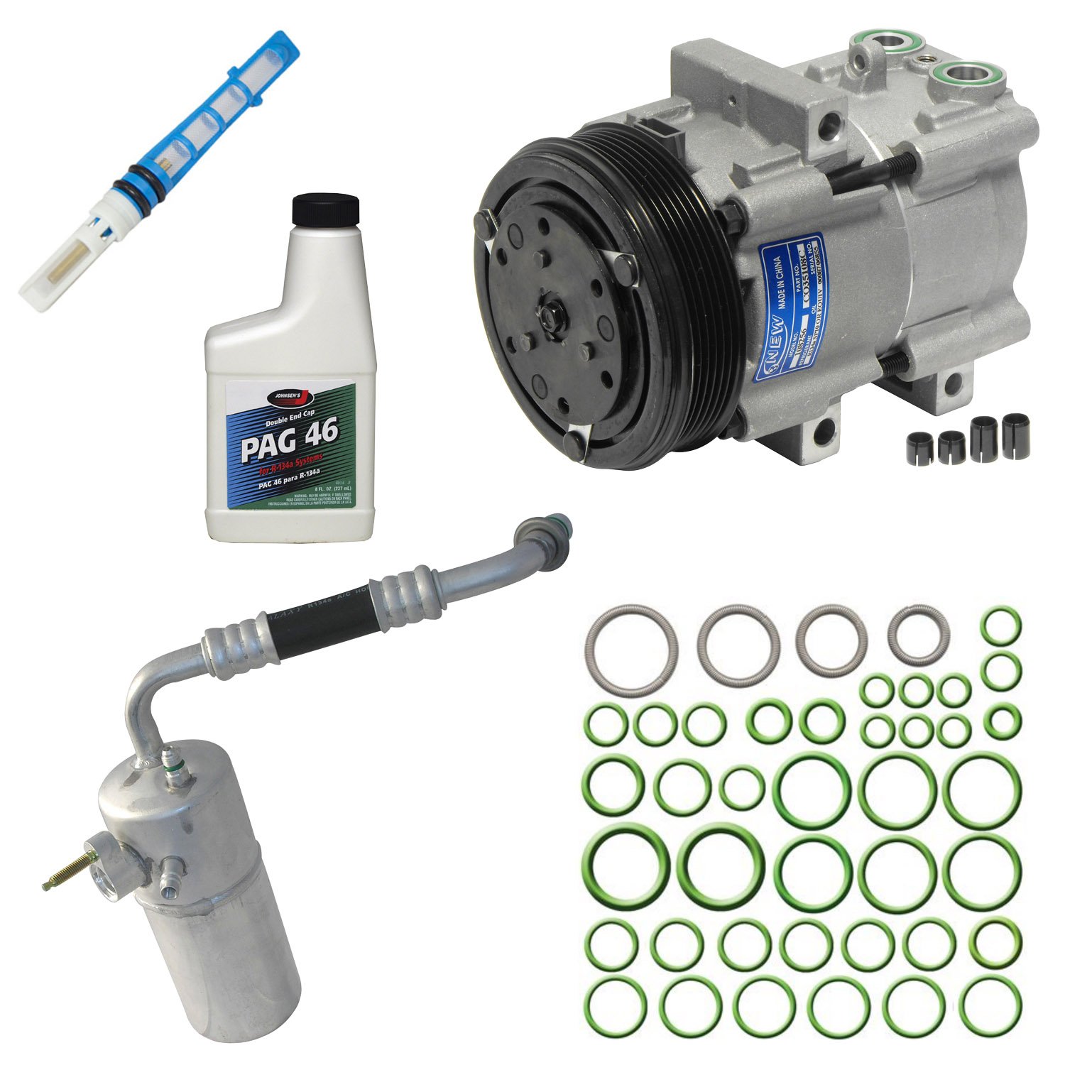 Universal KT 4116 Air Conditioner Compressor Kit - Complete A/C Component Set for Car & Truck HVAC Systems - Perfect for AC Repair & Maintenance
