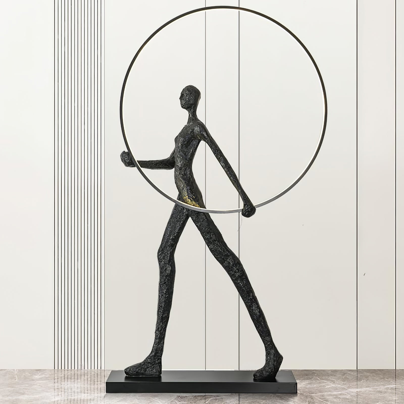 Modern Aeon Sculpture Floor Lamp - Adjustable LED Standing Light for Living Room, Bedroom & Office - Elegant Home Decor & Ambient Lighting