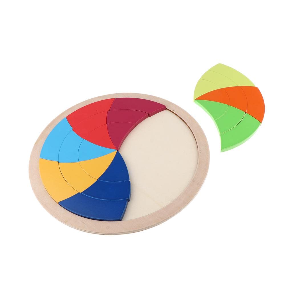 ATORSE® Wooden Colorful Tangram Puzzle - Educational Jigsaw Toy for Kids & Toddlers | Brain Teaser, Learning Game, Montessori Toy | Perfect for Preschool, Birthday Gifts & Family Game Night