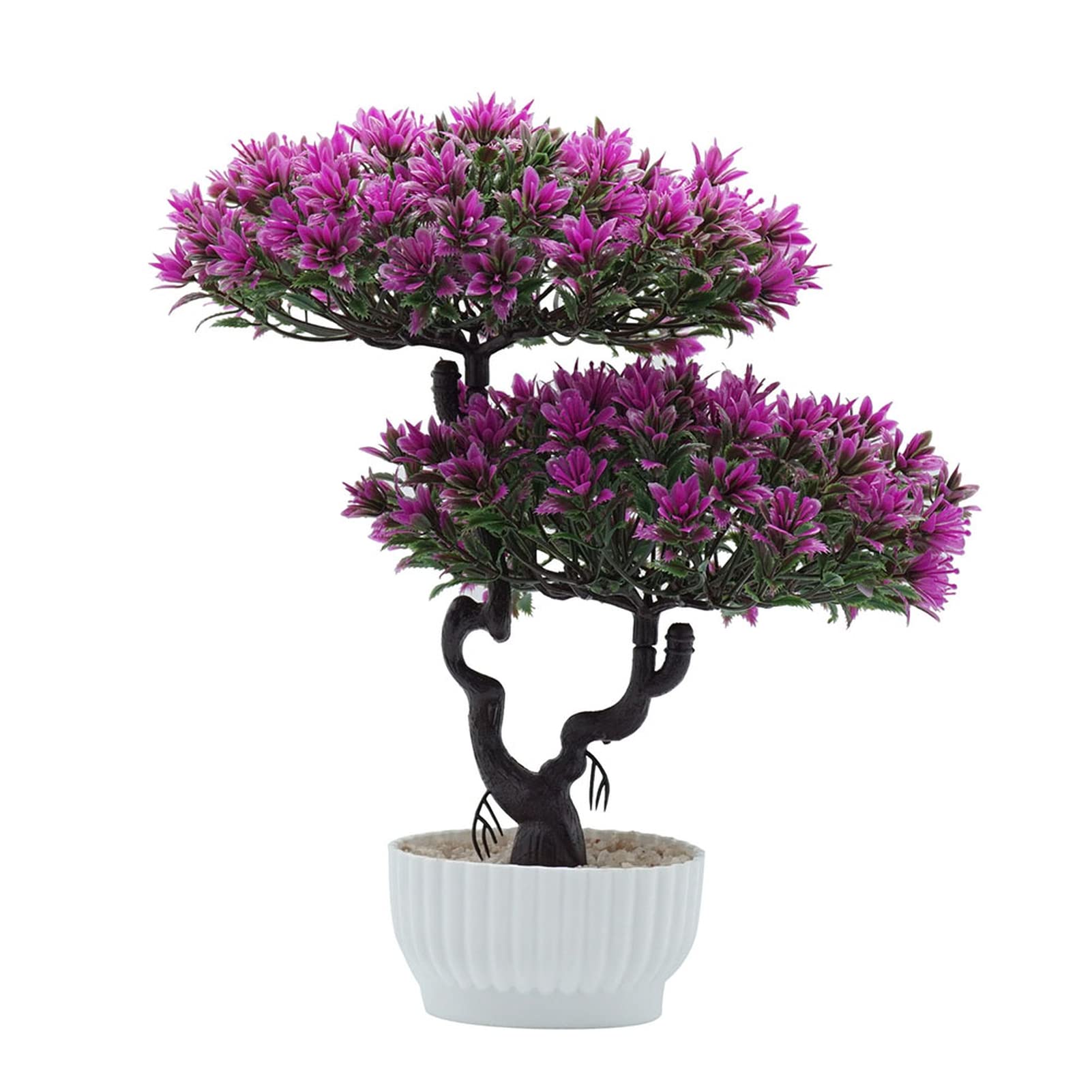 LIHDESTB 1Pc Artificial Pine Tree Plant - Realistic Fake Flower for Home Decor, Wedding Party, Bonsai & Photography Props (Rose Red) - Perfect for Living Room, Office & Event Centerpieces