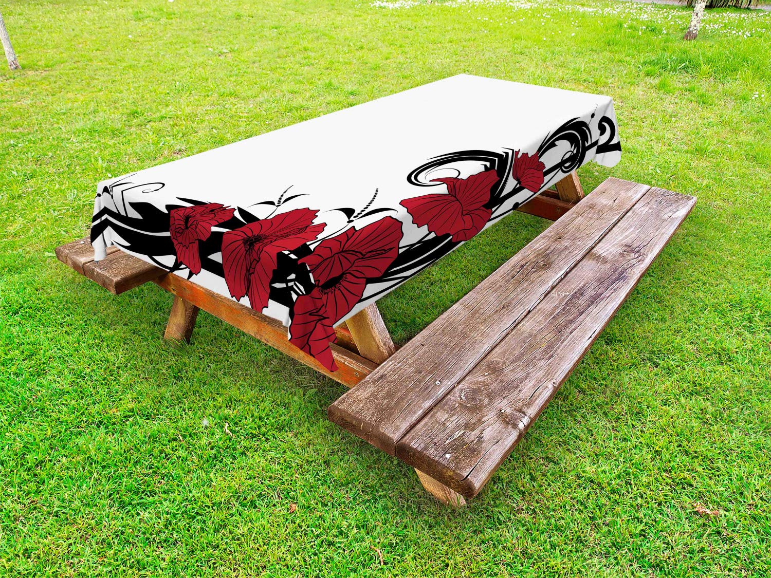 Ambesonne Vintage Floral Tablecloth - 58