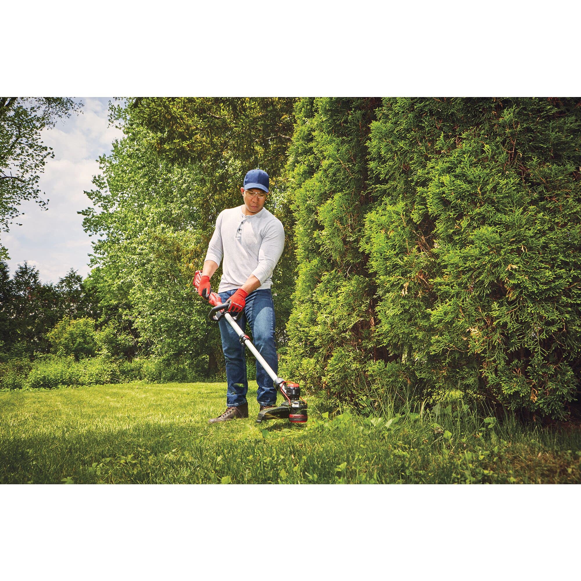 CRAFTSMAN 20V Cordless String Trimmer & Lawn Edger - Tool Only (CMCST910B) | Battery-Powered Weed Wacker for Yard Maintenance & Grass Trimming | Perfect for Home Lawn Care, Garden Edging & Landscape Maintenance
