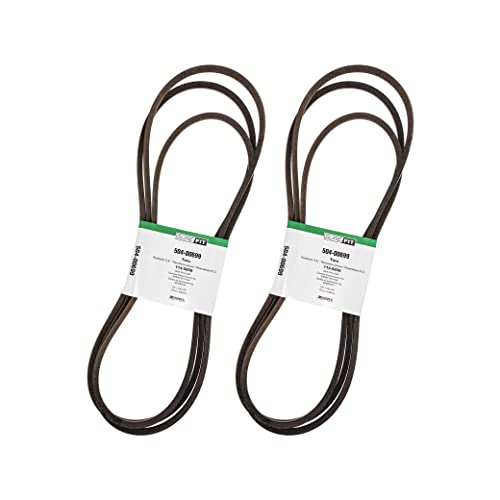 Toro 114-5858 Deck Drive Belt Replacement for Z Master 3000 5000 6000 & Turbo Force Mowers - 2 Pack - Compatible with 504-00699 & 50400699 - Perfect for Lawn Maintenance & Landscaping