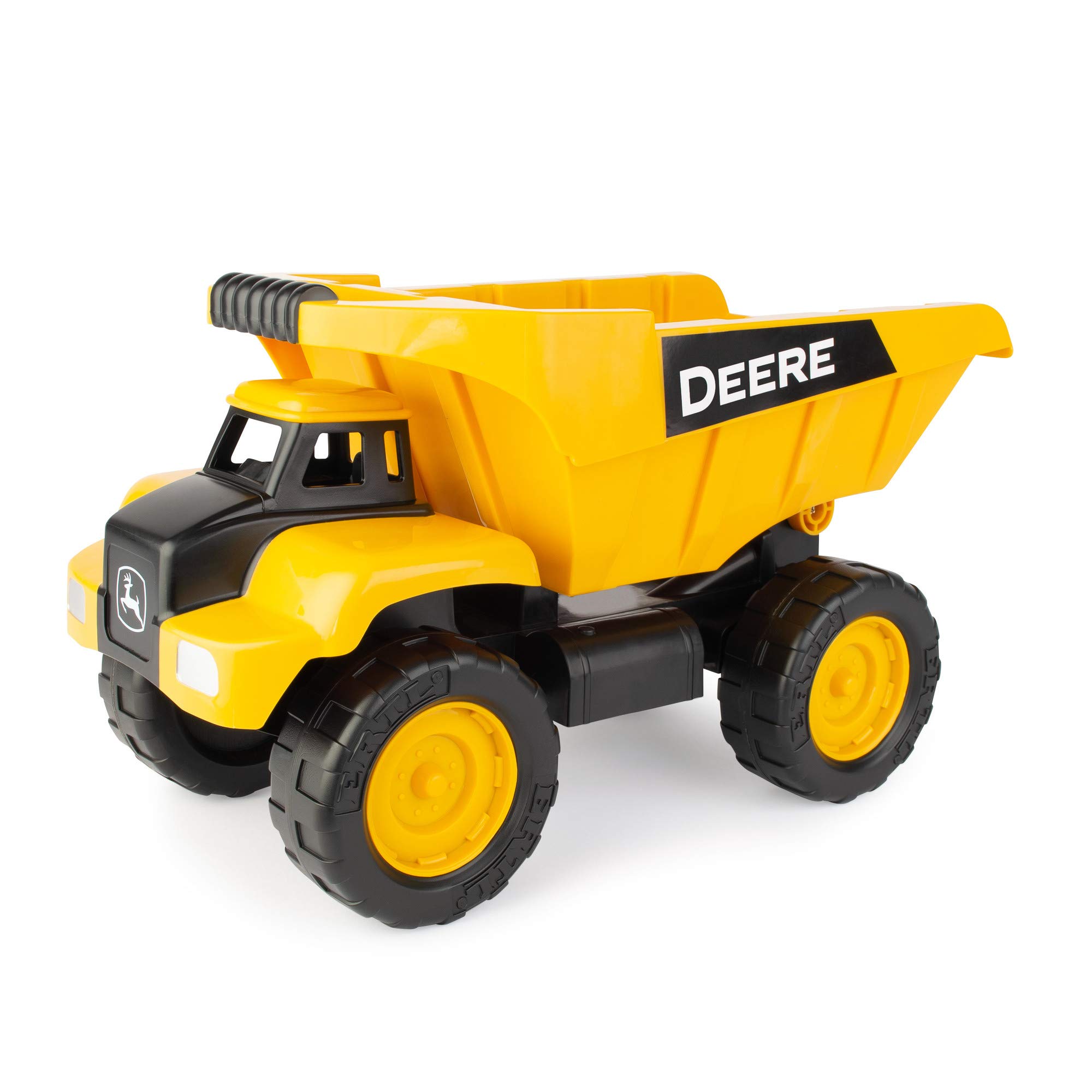 John Deere Big Scoop Dump Truck Toy - 15 Inch Large Construction Vehicle with Tilting Dump Bed - Outdoor Sandbox Toys for Kids Ages 3+ - Perfect for Sand Play, Backyard Fun & Construction Pretend Play