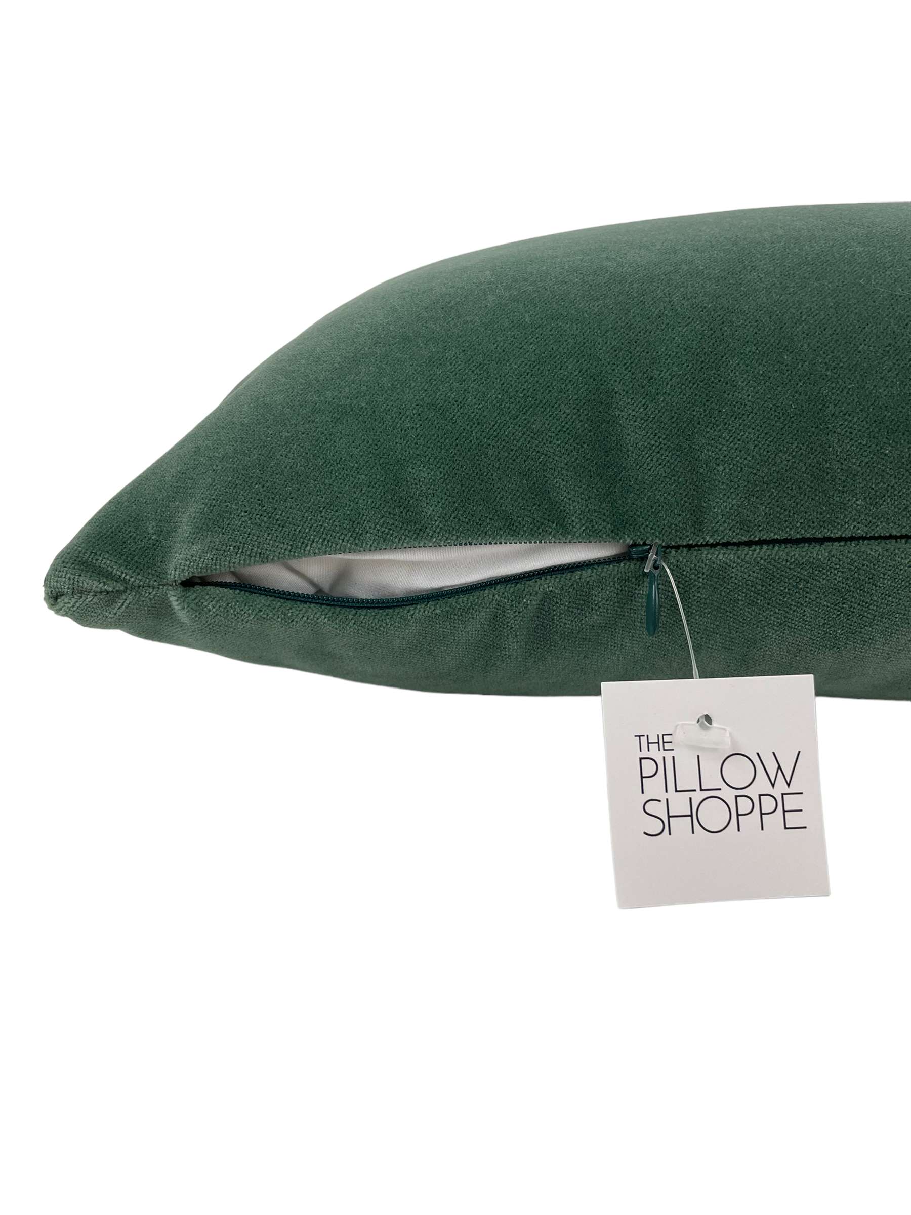 Valentina Velvet Mineral Lumbar Pillow 12x22 - Soft Support Cushion for Office Chair, Sofa & Bed - Perfect for Back Pain Relief & Home Decor
