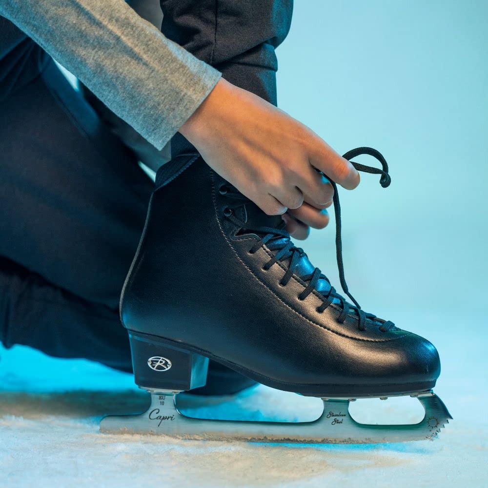 Riedell Topaz Adult Figure Skates - Stainless Steel Capri Blades for Competitive Ice Skating | Perfect for Training, Performances & Ice Shows