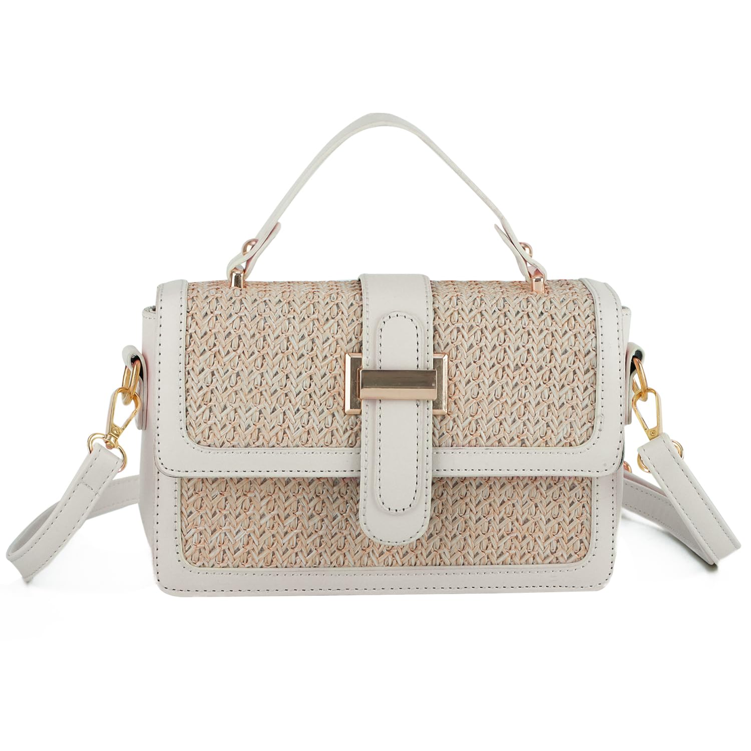 Oweisong Women's Woven Straw Crossbody Bag - Summer Beach Purse for Vacation, Travel & Casual Outfits 2025 | Lightweight Boho Handbag for Shopping, Daily Use & Outdoor Activities