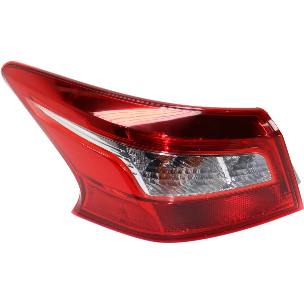 2016-2019 Nissan Sentra Left Driver Side Tail Light Assembly with Bulbs - DOT Certified Replacement for NI2804108 | Perfect for Night Driving & Enhanced Vehicle Safety