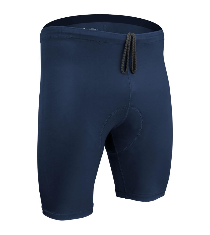 Men's USA Classic Padded Triathlon Shorts - Thin Quick-Dry Cycling Padding - Made in USA - Perfect for Triathlon Training, Cycling & Running