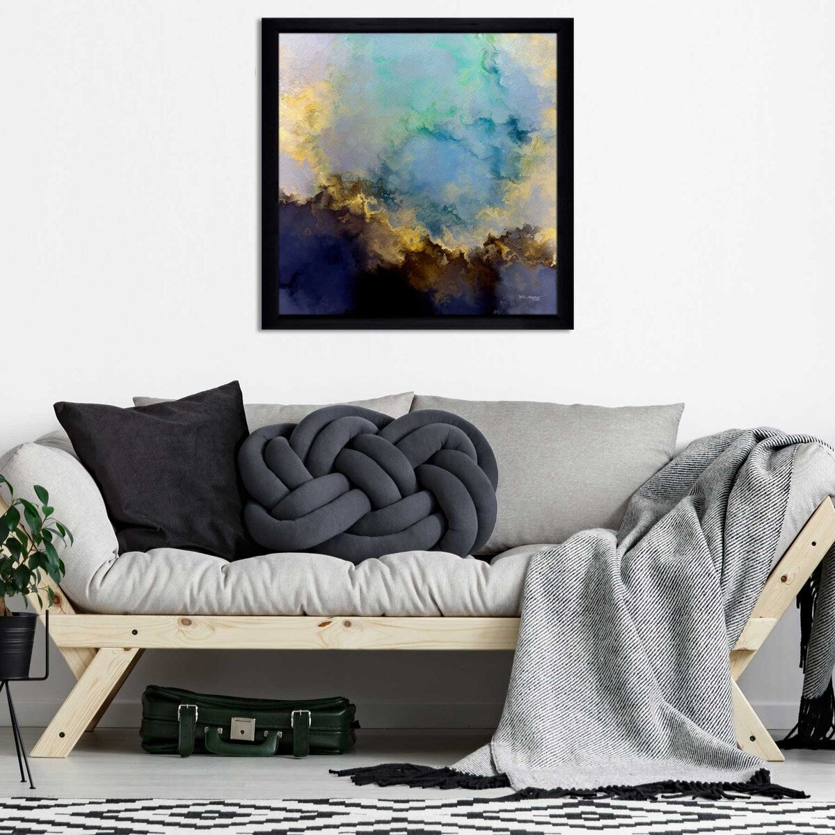 1 Corinthians 3:11 Life Starts With Jesus - Inspirational Square Acrylic Wall Art - Perfect for Home Decor, Church Gifts & Christian Faith Encouragement