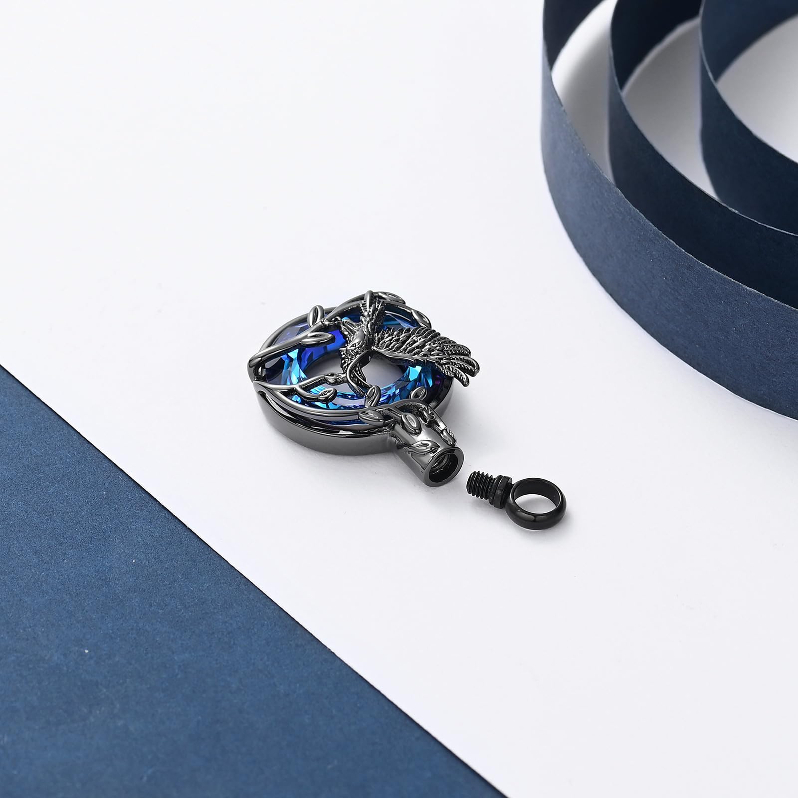 Eagle Design Cremation Jewelry - Stainless Steel Ashes Pendant for Memorial