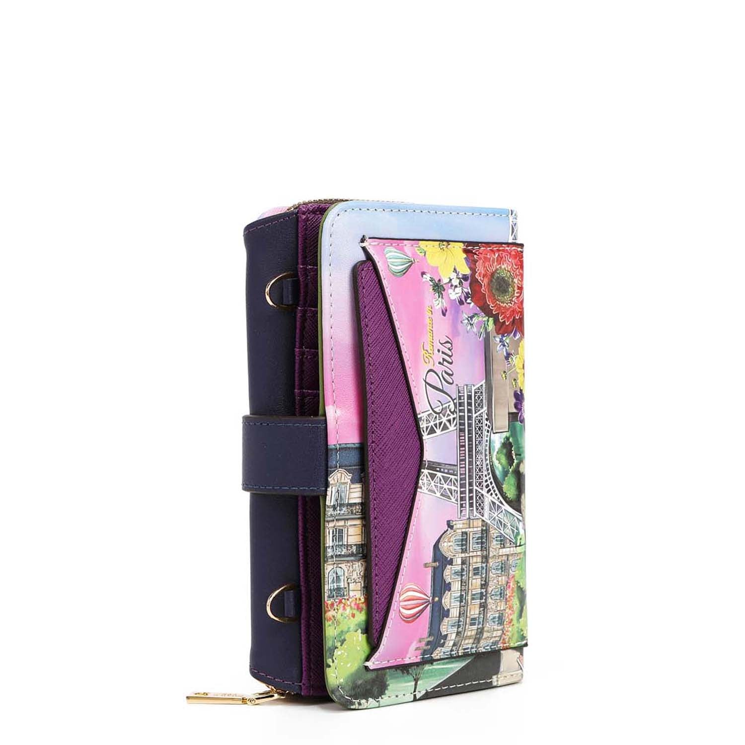 Stylish Trifold Phone Case with Crossbody Wallet - Perfect for Hands-Free Convenience While Shopping, Traveling, or Running Errands